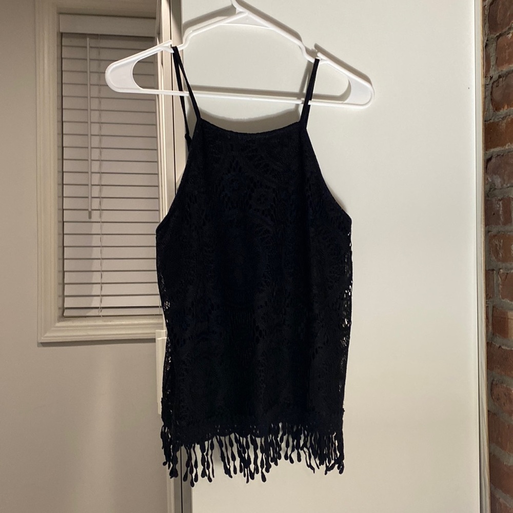 Black tank top